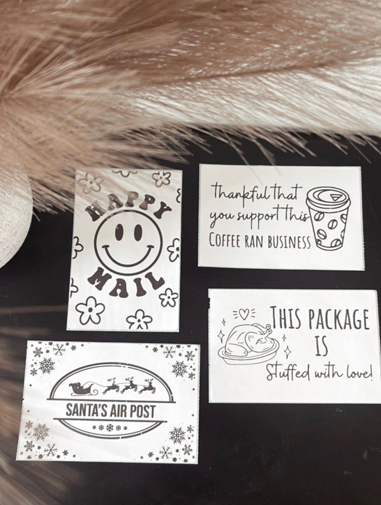 4x6 inch packing stickers / 50ct