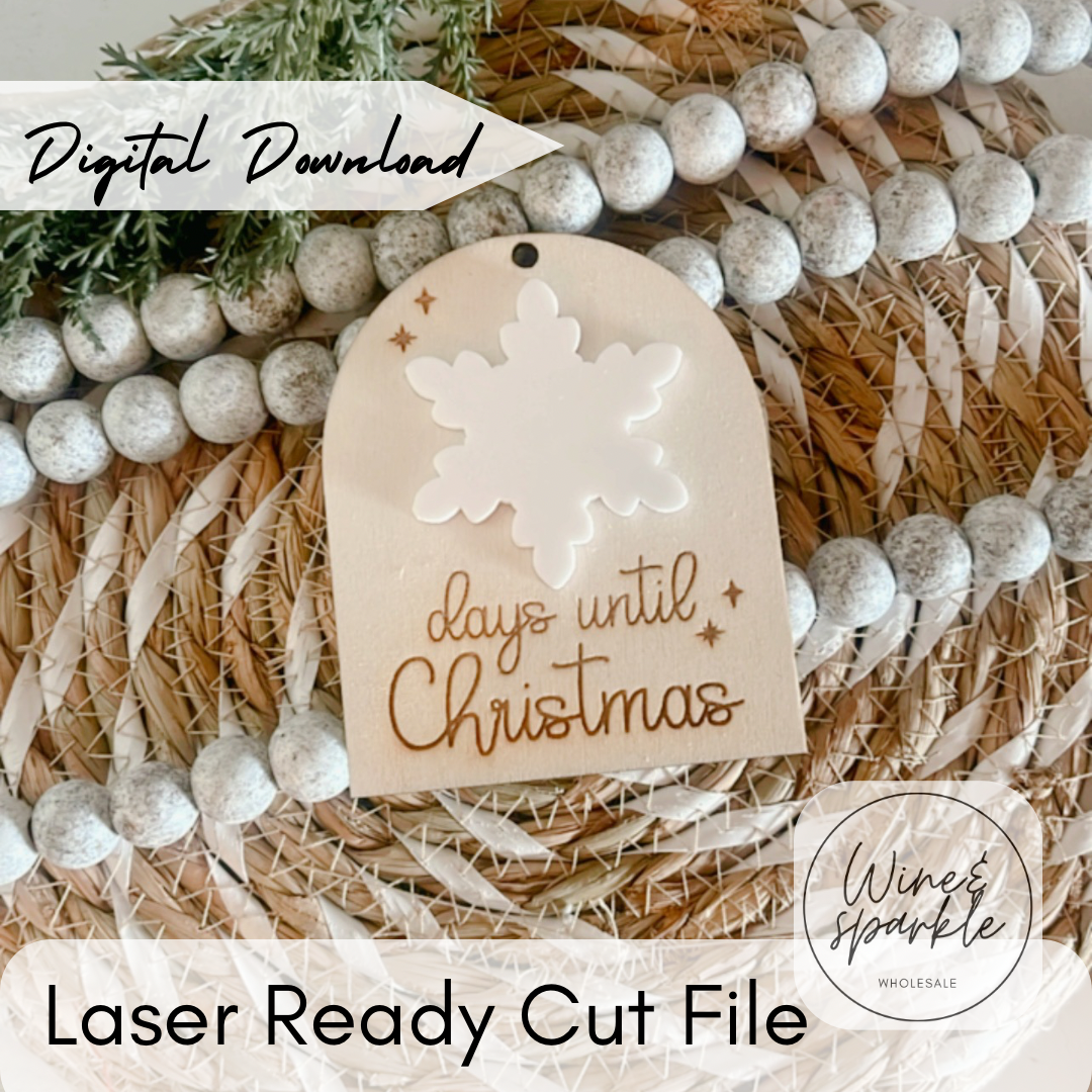 DIGITAL CUT FILE - Days until Christmas