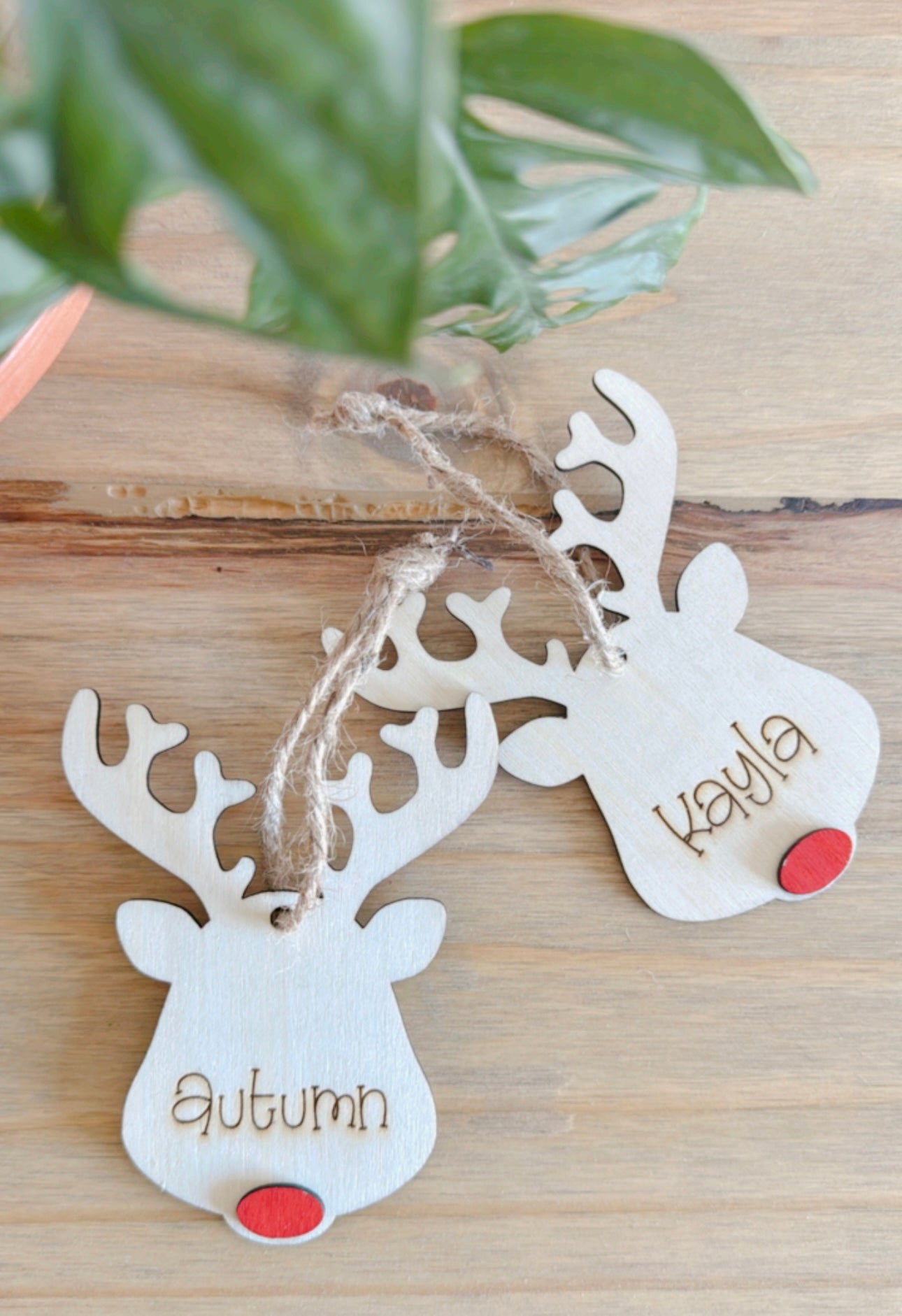 NEW DESIGN - Reindeer Ornament - custom