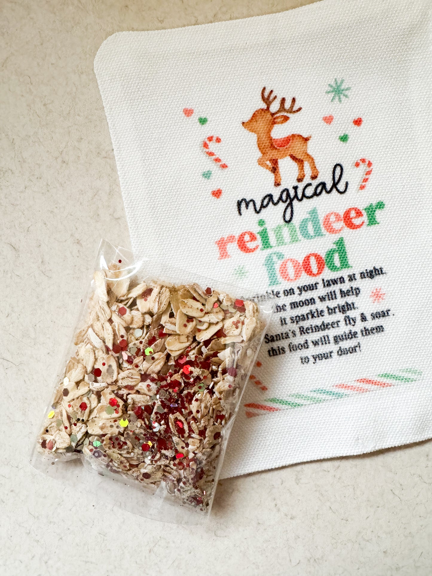 Reindeer Food Set - bag and oatmix