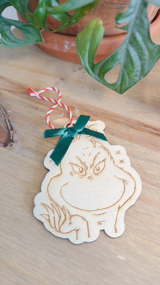 Green snob ornament