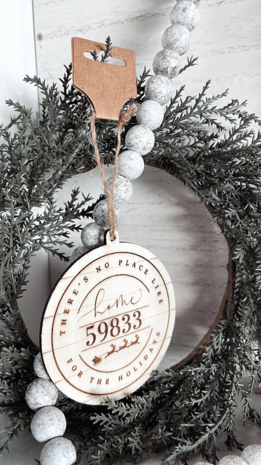 Zip code Home ornament