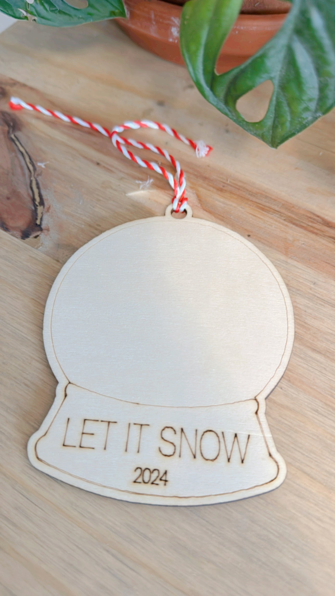 Let it snow Art Globe ornament