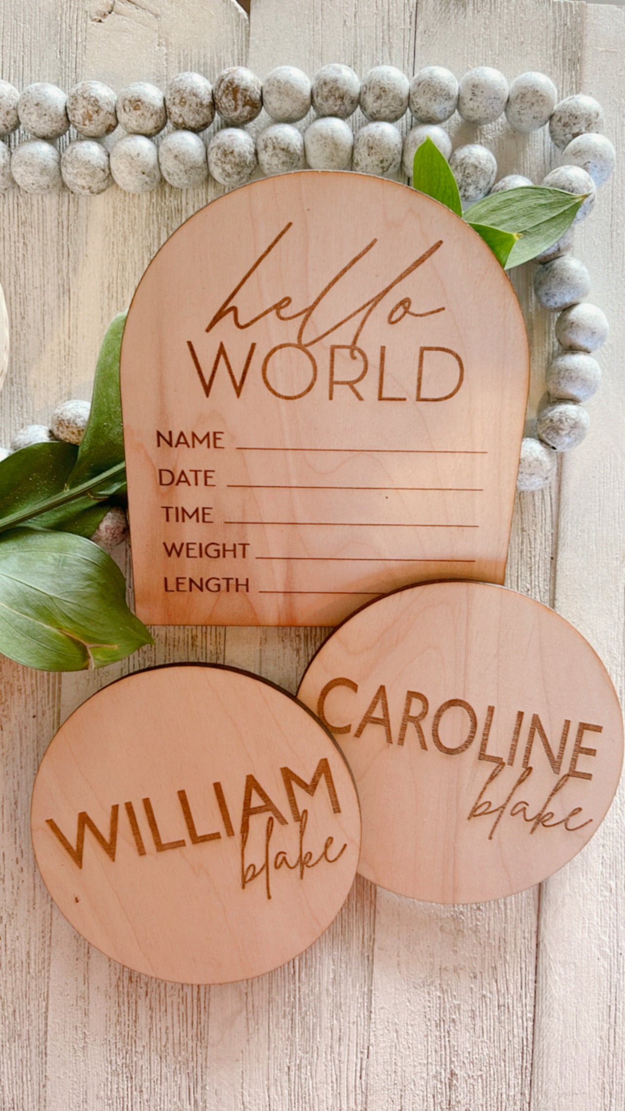 CUSTOM - Baby Name Reveal Sign