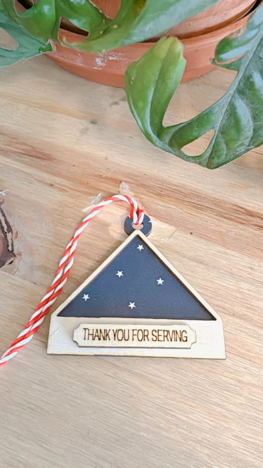 Thank you for serving ornament